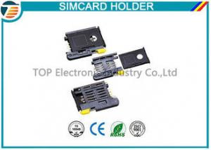 China High Temperature SMT Sim Card Connectors For Micro Sim Cellular Phones wholesale