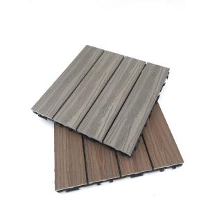 China Embossed Surface PVC/WPC Deck Tiles for Outdoor Garden Floor 3 Years After-sales Service wholesale
