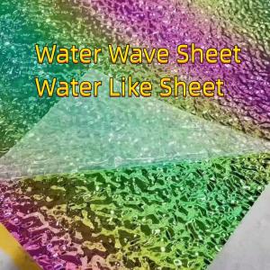 China Rippled Water Wave Metal Cladding Panel Decorative 304 Stainless Steel Sheet Ripple Mirror Finish wholesale