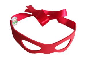 China Festive Red Color Blindfold Eye Shade , EVA And Satin Party Eye Shade For Youths wholesale