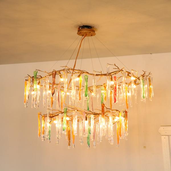2 Year Warranty Metal Luxury Ceiling Lights For High End Chandelier In Living