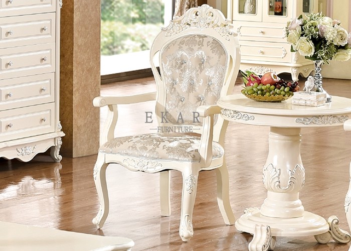 wooden antique carved luxury dining armchair