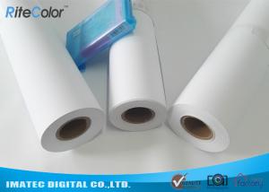 China 42&quot; / 44&quot; Matte Coated Inkjet Paper Rolls Wide Format Printing Anti Fading wholesale