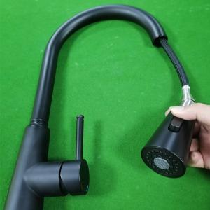 China Retractable Sprayer Smart Kitchen Faucet Gooseneck Spout IPX5 2077H-SS wholesale