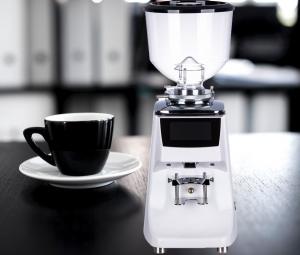 China Espresso Touch Screen Coffee Grinder 83mm Titanium Metal Burr Coffee Grinder on sale