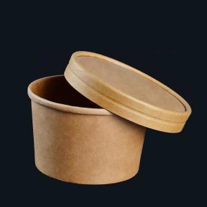 China Personalised Printed Custom Disposable Rice Salad Ice Cream Food Container Paper Soup Bowl wholesale