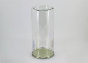 China Large capacity food grade Clear Plastic Cylinder PET canister For dry fruit , nut wholesale