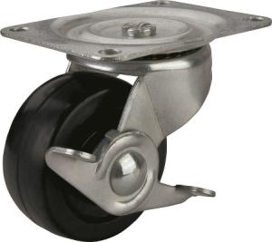 China Locking Wheels Rubber Wheel Tiny Caster 3 wholesale