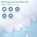 Electric Water Flosser For Teeth 300ml Water Tank Capacity IPX7 Waterproof Grade