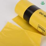 1 Ton Customized Logo Medical Liners Plastic Biohazard Bags Yellow Security HDPE