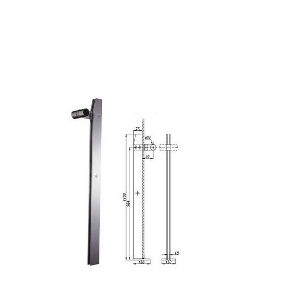 Quality Stainless steel indoor stone balcony baluster railing-EK1300.18 for sale