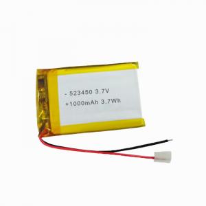 China RC Helicopter Battery 3.7V 1000mAh Polymer Lithium Battery 523450 Deep Cycle wholesale