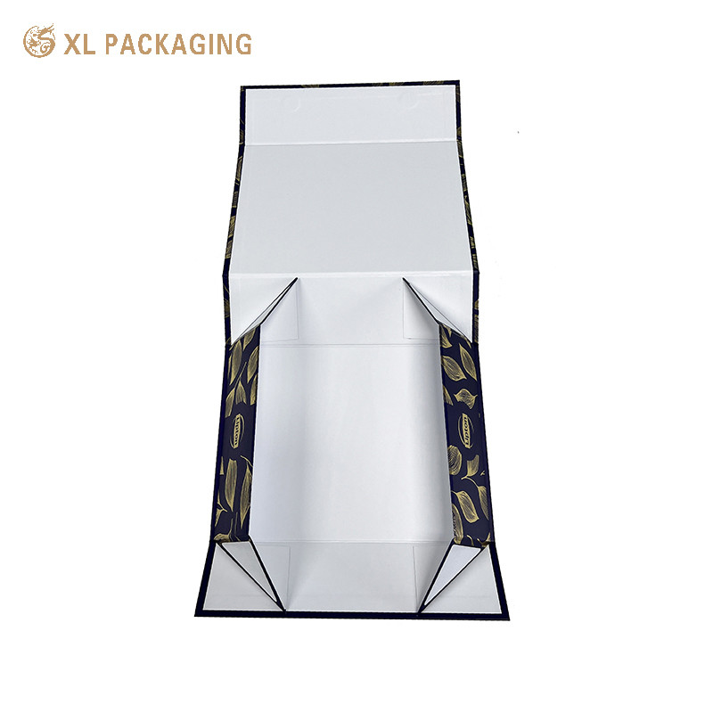 Custom Beauty Packaging Gifts Box Magnetic Button Flip Paper Box Foldable For Skin Care Cosmetics