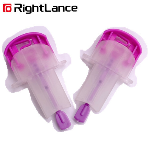 Non Reuse 28 Gauge 30g Finger Lancing Device Single Use Lancets Disposable