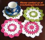Retro Fashion Cotton Crochet Lace Collar Gorgeous Flower Motif Neckline Faux