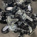 4 Inch 5 Inch 6 Inch 8 Inch Solid Black High Heat Casters Heavy Duty Heat