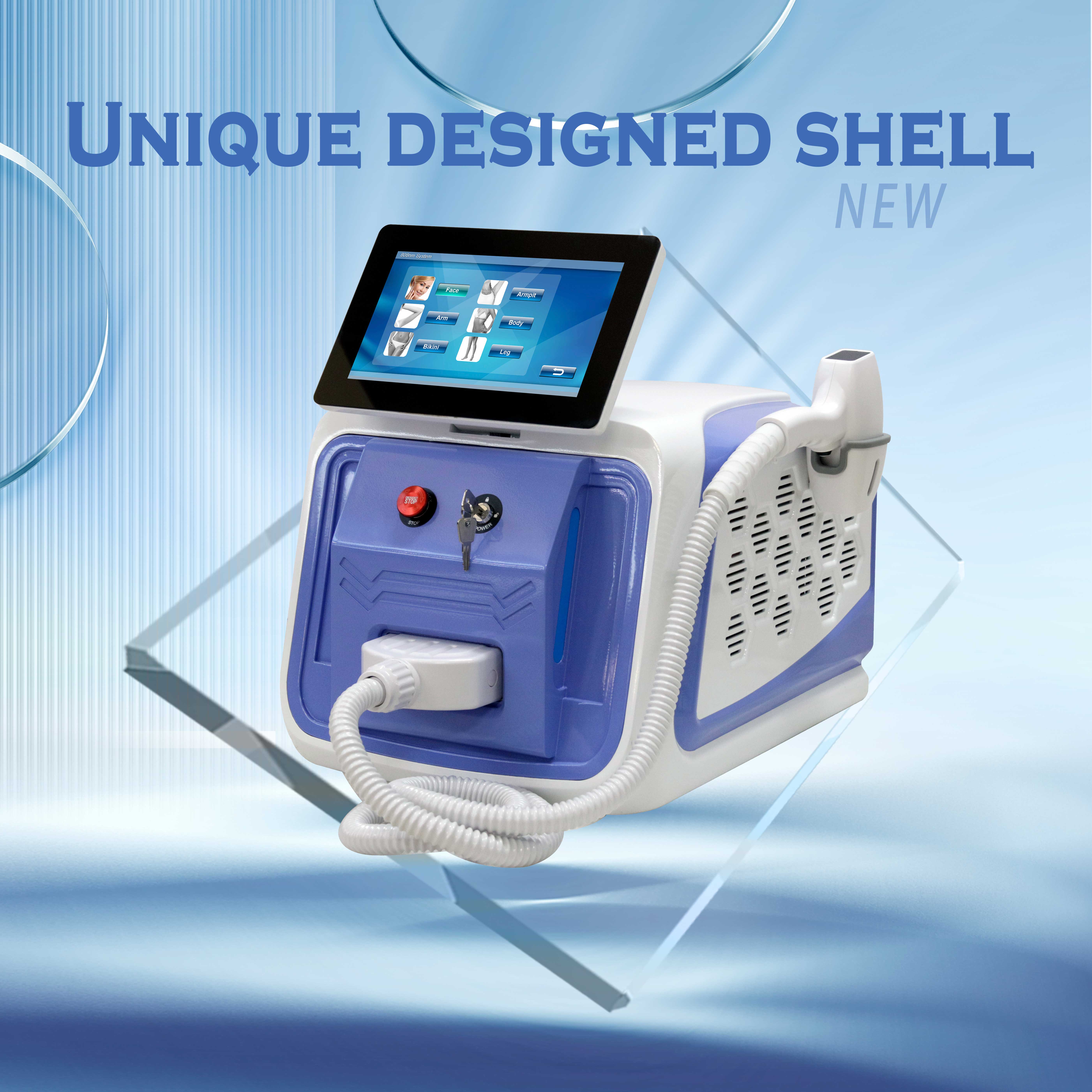 KM Weifang 808nm 808 Diodo Laser Systems for Painless Depilacion Epilator Device English