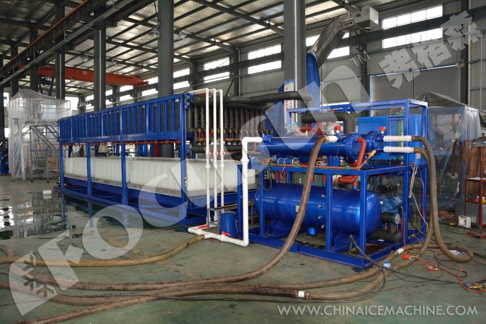 Energy-Saving 10 Ton Tube Ice Maker Making Machine With 80kw Power