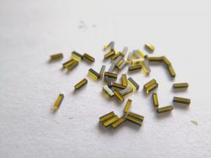China 3x 0.8 X 0.8mm Yellow CVD HPHT Diamond Sticks For Vinyl Record Disc Cutter Needle wholesale