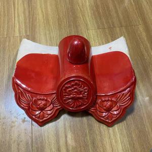 China Asian Style Traditional Chinese Red Clay Roof Tiles For Pagoda Park wholesale