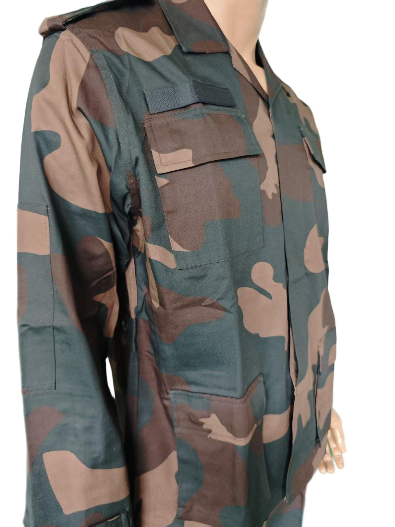Military BDU Camo Jacket and Pants Set 65 35 Poly Cotton Tactical Workwear for Men Rip Stop Digital Camouflage Suit Tactical Hunting Clothes