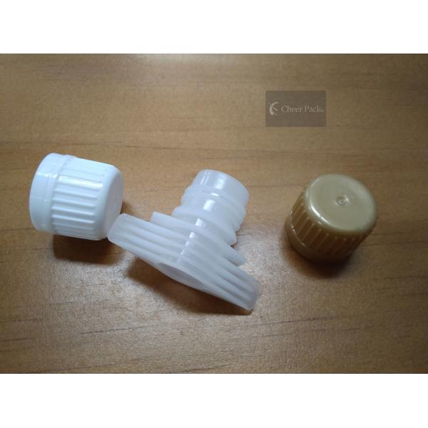 Plastic Twist Spout Cap For Plastic Liquid Pouch Packaging , Food Grade Material