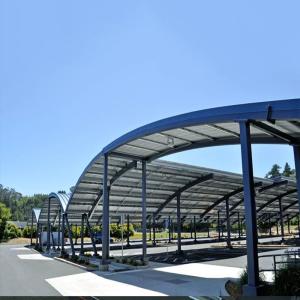 China 0-60 Degree Hot Galvanized Steel PV Solar Carport Mounting System wholesale