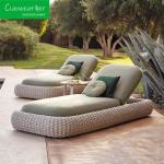 Top Hotel Resort Daybed Garden Sun Lounger Chair with All Weather Beach Daybed