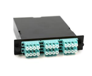 China 50/125 PC Polish MPO Cassette Module 0.5meter Fiber Optic Patch Cord 24 Fiber wholesale