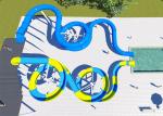 2 Person Outdoor Swimming Pool Slides For Family Resort / Adventure Park Water
