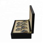 Custom Wooden Wrist Watch Packing Box With 7 Slots , Wrist Watch Box