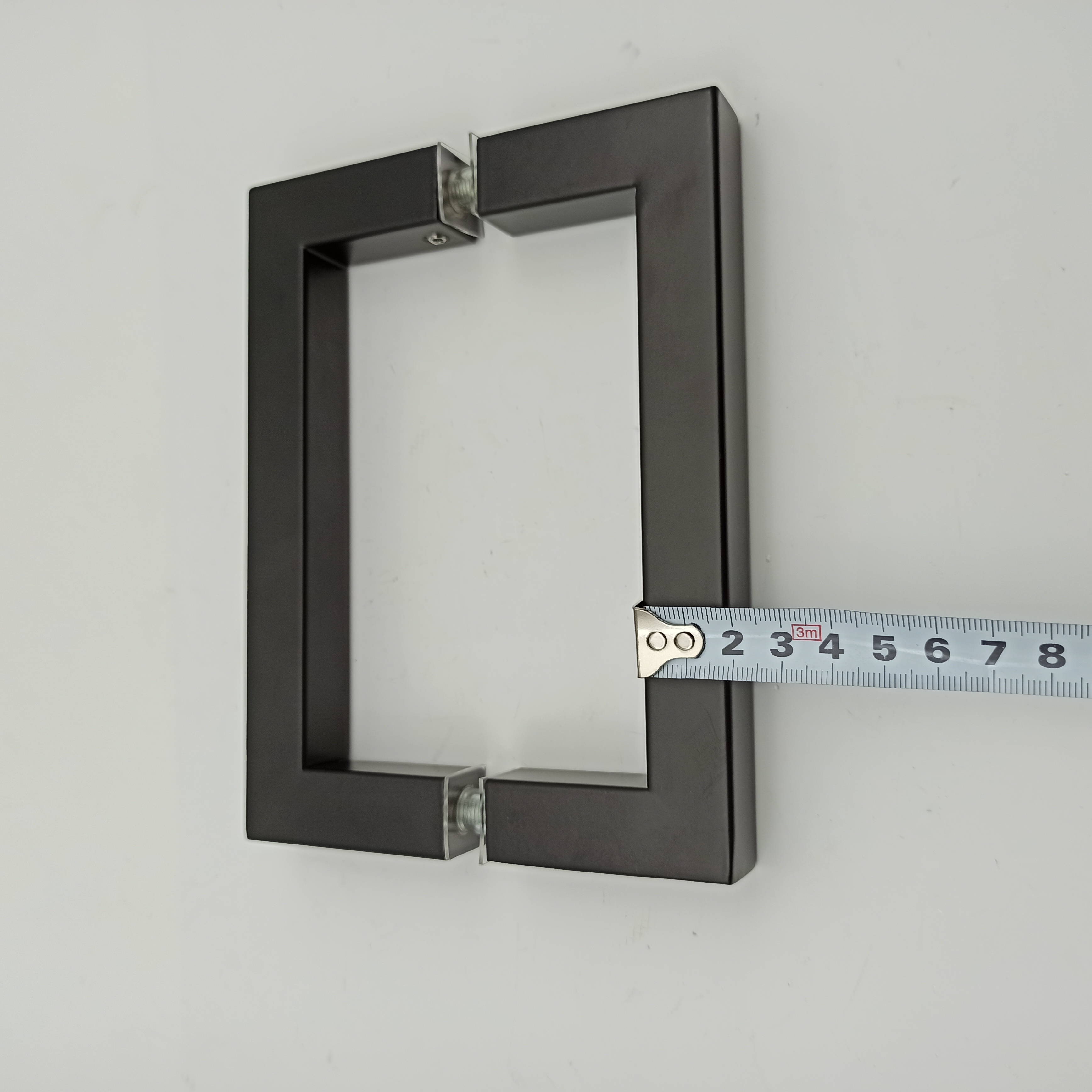 Stainless Steel Square Shower Door Handle 6 "8" Back to Back for Modern Hotel Design