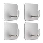 No Drilling Wall Mounted Stainless Steel Sticky Hangers Wall Hooks Adhesive