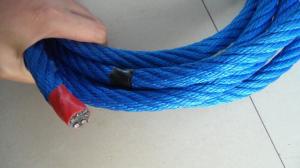 China Blue 16mm Playground Combination Rope 500m MFP Galvanised Steel wholesale