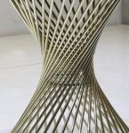 stone top Brass stainless steel metal side table/End table/coffee table/C table,