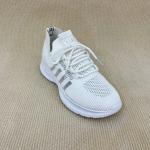 Lightweight White Sneakers Women Antislip Soft Leather White Trainers
