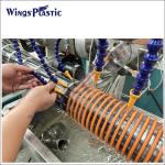 Plastic Pvc Suction Reinforced Spiral Hose Tubing Extrusion Making Machine