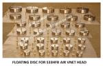 STAINLESS STEEL FLOATING DISC FOR 533HFB AIR VNET HEAD,533HFO AIR VENT HEAD