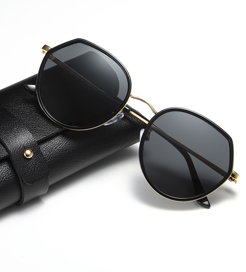 Polarized Women BSCI 142MM Resin Lens Sunglasses Luxury PC With Metal