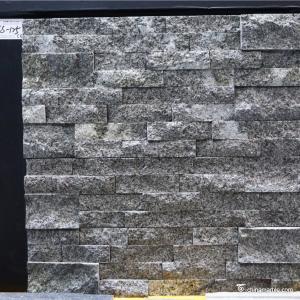 China Natural stone , Granite Stacked Stone , Grey Granite Stone Wall Rockface Cladding on sale