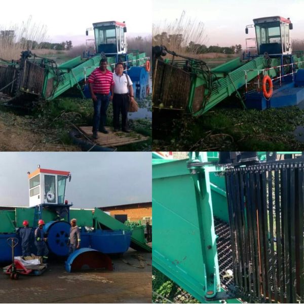 12t Load Capacity 75kw Power 3000m2/h Garbage Loading Aquatic Weed Harvester River Grass Cleaning Barge