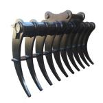 Mining 3 Ton 5 Ton 10 Ton Excavator Grass Rake standard