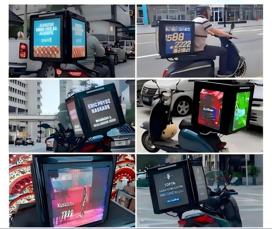 Food Delivery Box LED Display