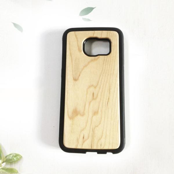 Quality TPU Wood Samsung Galaxy Case Anti - Static Custom Design Available for sale