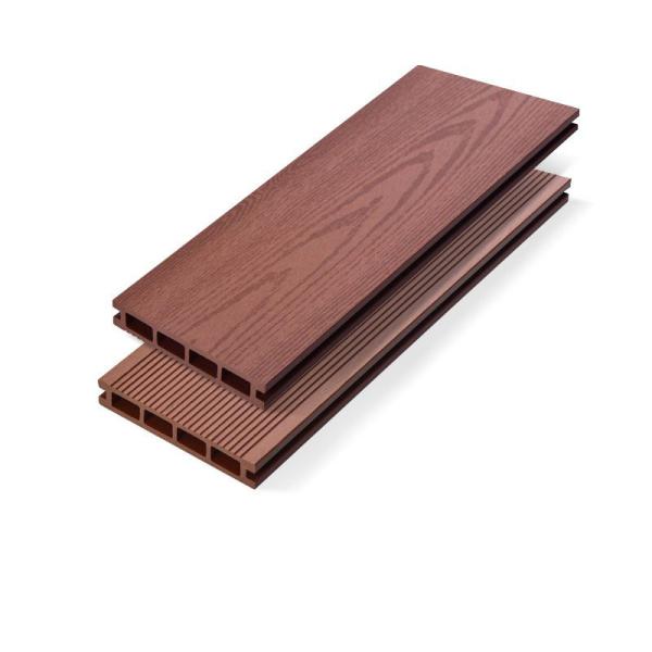 Fireproof Wood Plastic Flooring Outdoor Co - Extruded Circular Hole Walkway