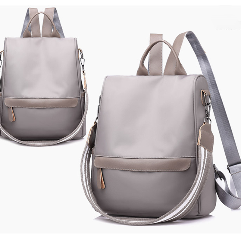 Oxford Women Tote Handbags , 12CM Tote Bag Backpack Convertible