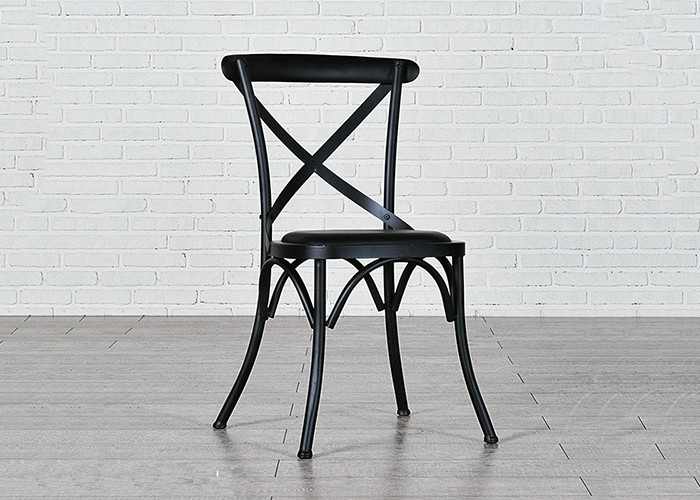 Hotel Metal Legs Dining Room X Chairs Seat