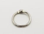 Metal silver nickel finish 14mm(9/16")loose leaf ring book binding ring hinged