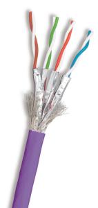 China Wholesale Bulk CAT7 SFTP 23AWG PVC Purple Cable IEC60332-1 for Reliable Networks wholesale
