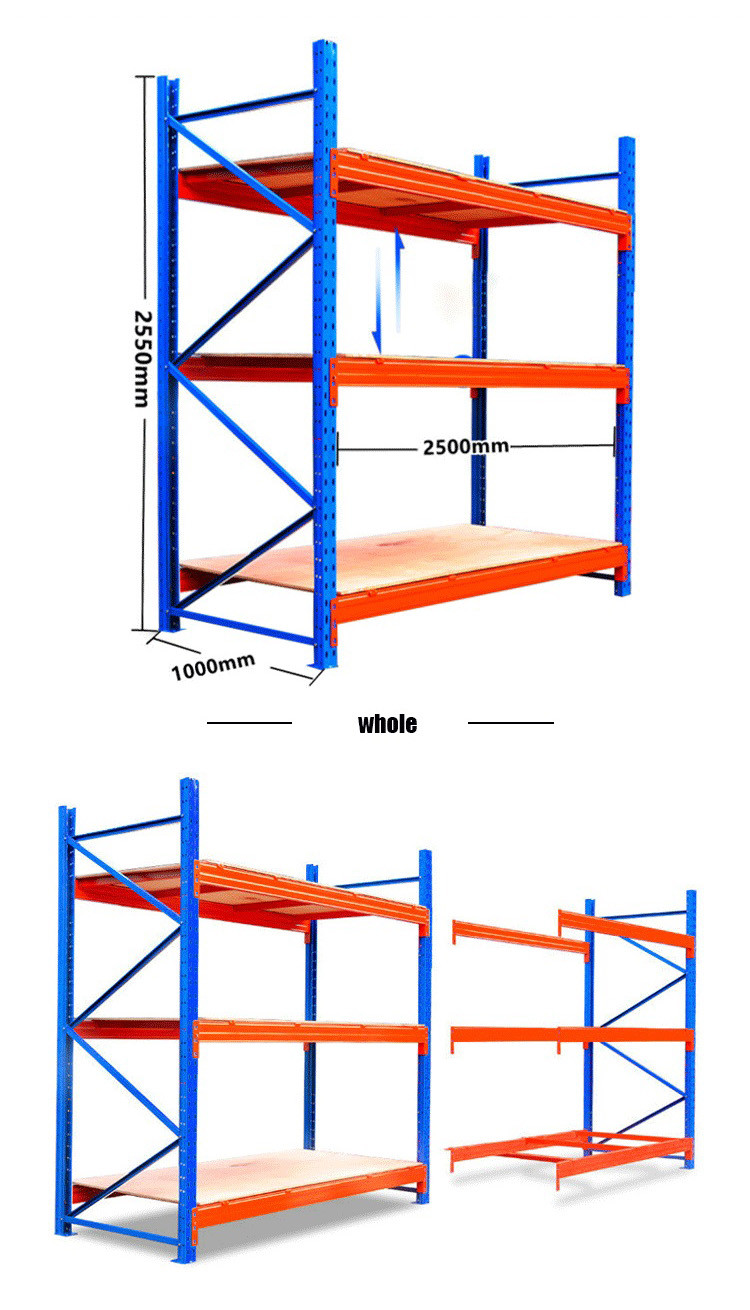 Cold Rolled Steel Warehouse Storage Metal Rack Heavy Duty Pallet Shelves